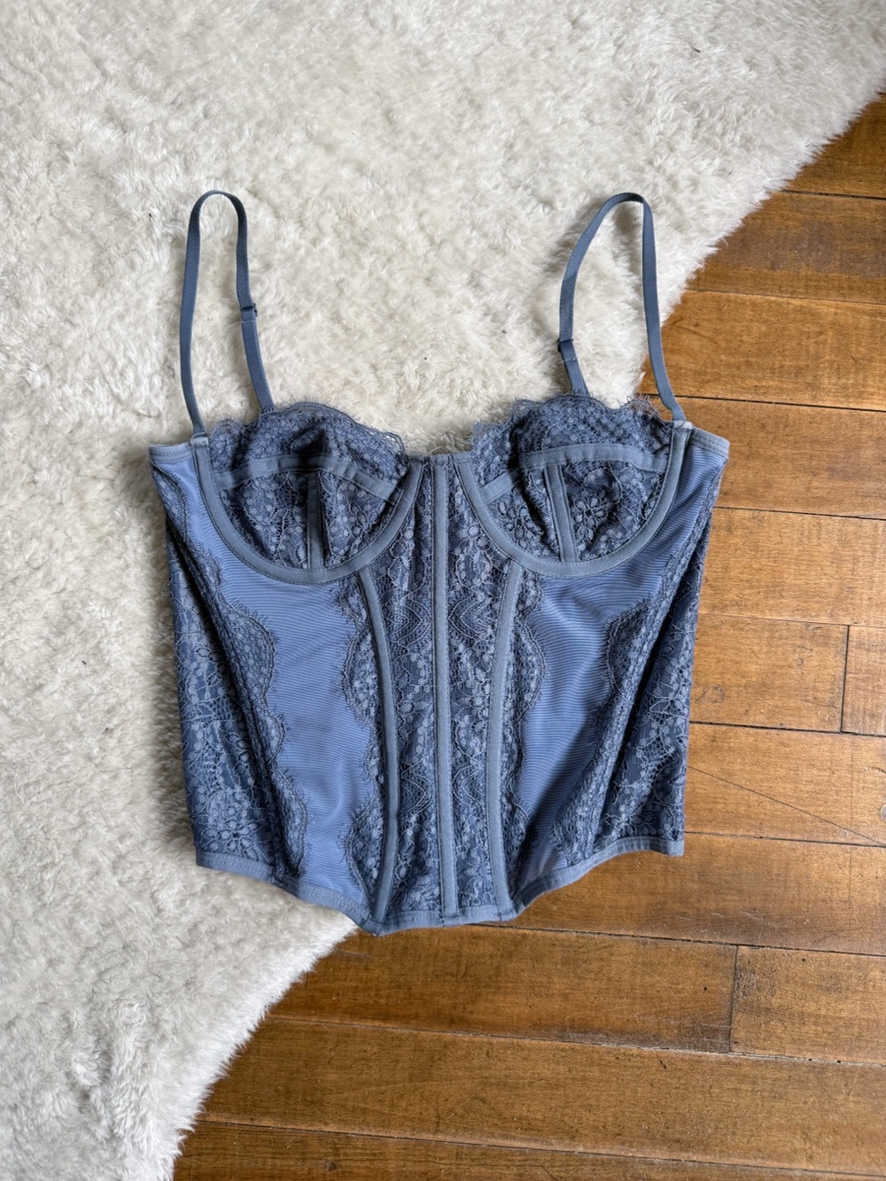 Out from under corset top